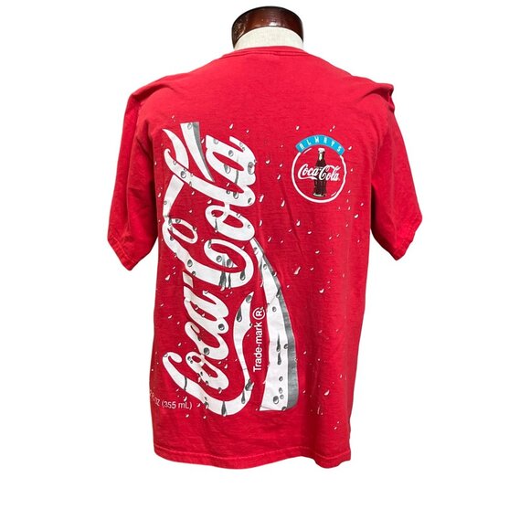 Vintage Coca-Cola Graphic T-Shirt Red Short Sleeve Pre-Shrunk Cotton XL - Picture 2 of 8